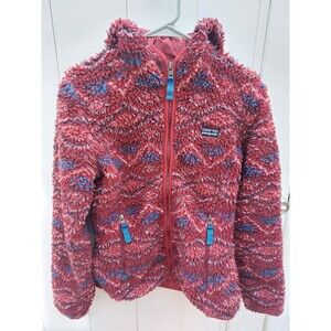 Patagonia Jacket Womens Medium Classic Retro X Deep Pile Fleece Hooded Full Zip